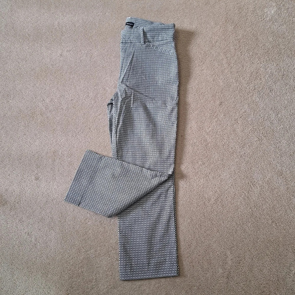 New! Hilary Radley Cropped Pants Black White Size 4 Tummy Control Patterned - Picture 11 of 11